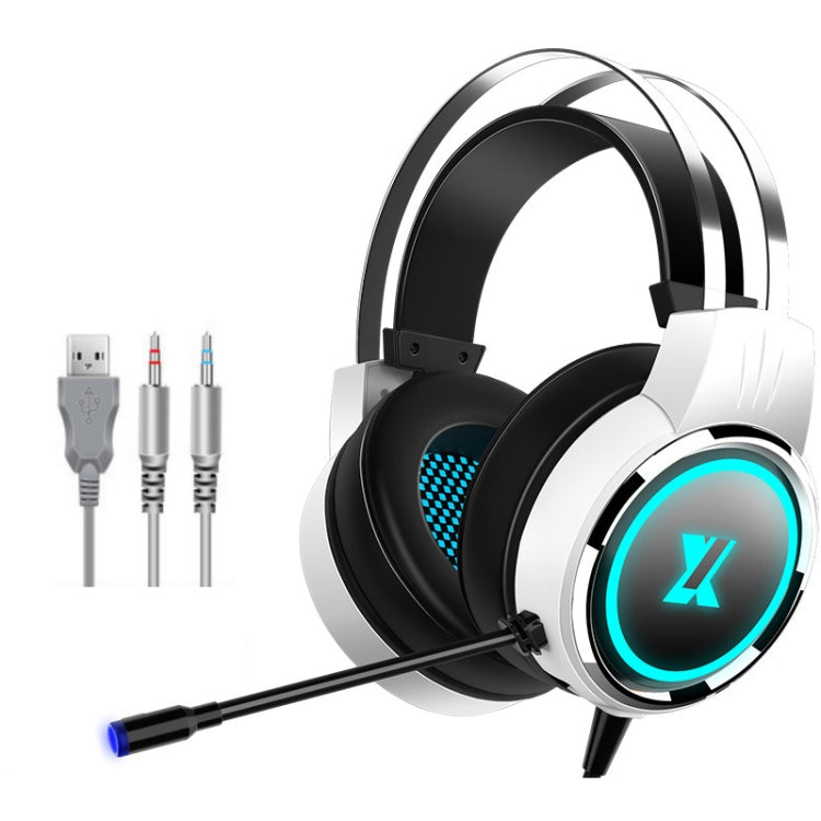 Heir Audio Head-Mounted Gaming Wired Headset With Microphone, Colour: X8 Double Hole Upgrade (Stars White) - free shipping - PMC TechLife - Order now!