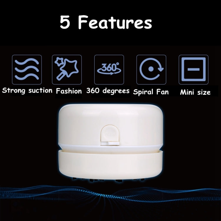 Deli 18880 Desktop Eraser Vacuum Cleaner Small Keyboard Cleaner(White) - Mini Vacuum Cleaner by Deli | Online Shopping South Africa | PMC TechLife | Buy Now Pay Later Mobicred