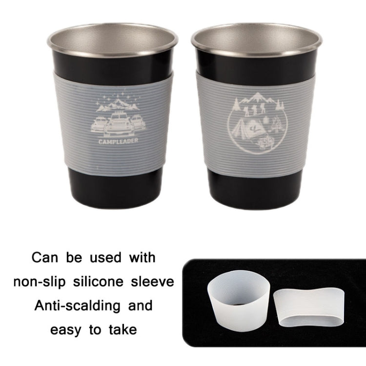 4 PCS / Set Outdoor Picnic Stainless Steel Cup With Storage Bag (Army Green) - free shipping - PMC TechLife - Order now!