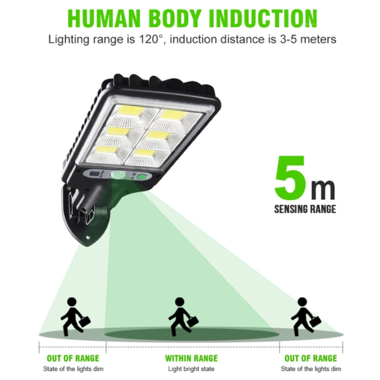 Solar Street Light LED Human Body Induction Garden Light, Spec: 616B-72 COB - free shipping - PMC TechLife - Order now!