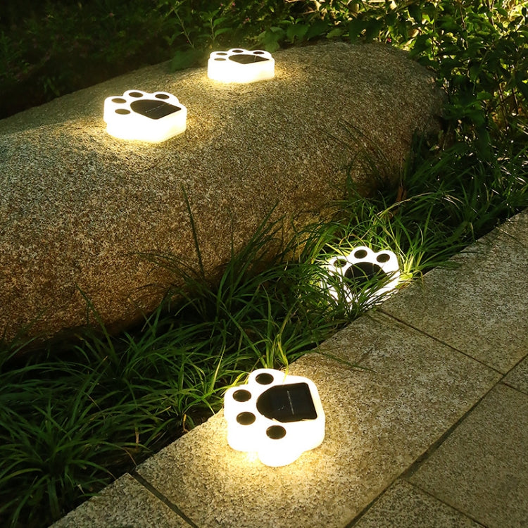 Bear Paw Outdoor Solar LED Courtyard Buried Light(White Light) - Buried Lights by PMC TechLife | Online Shopping South Africa | PMC TechLife