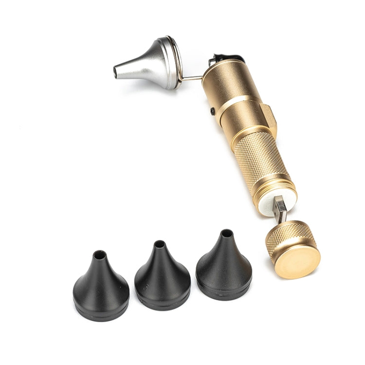 Ear Cleaning Hand Lamp USB Charging Otoscope(Elegant Gold) - Ear Care Tools by PMC TechLife | Online Shopping South Africa | PMC TechLife