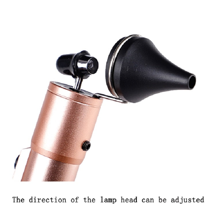 Ear Cleaning Hand Lamp USB Charging Otoscope(Elegant Gold) - Ear Care Tools by PMC TechLife | Online Shopping South Africa | PMC TechLife