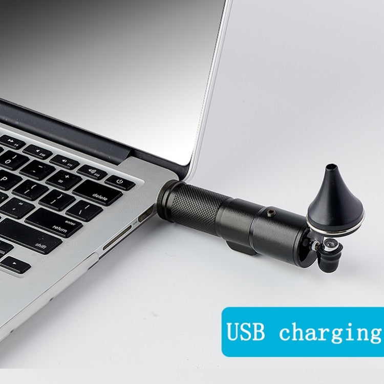 Ear Cleaning Hand Lamp USB Charging Otoscope(Silver) - Ear Care Tools by PMC TechLife | Online Shopping South Africa | PMC TechLife