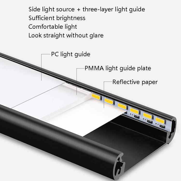 Intelligent Automatic Human Body Induction Wireless LED Lamp 20cm(Black + Neutral Light) - Sensor LED Lights by PMC TechLife | Online Shopping South Africa | PMC TechLife