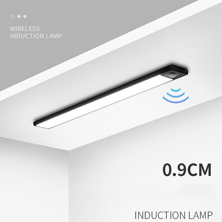 Intelligent Automatic Human Body Induction Wireless LED Lamp 20cm(Black + Neutral Light) - Sensor LED Lights by PMC TechLife | Online Shopping South Africa | PMC TechLife