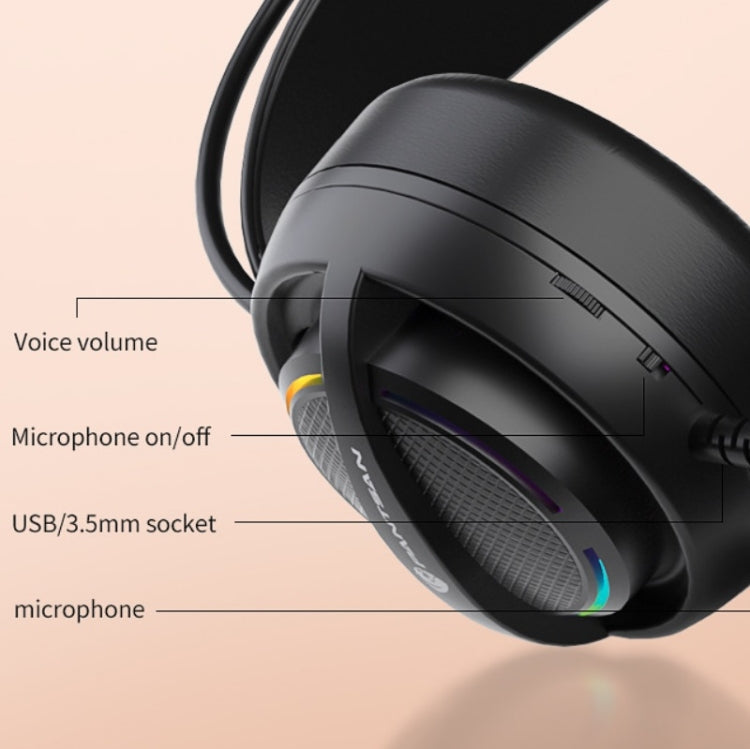 PANTSAN PSH-100 USB Wired Gaming Earphone Headset with Microphone, Colour: 3.5mm White - free shipping - PMC TechLife - Order now!