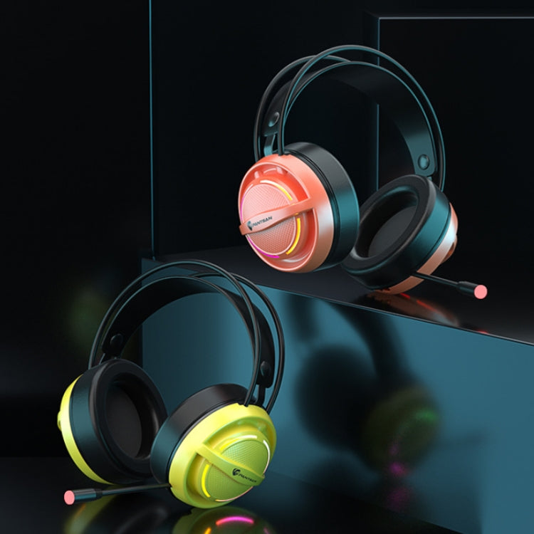 PANTSAN PSH-100 USB Wired Gaming Earphone Headset with Microphone, Colour: 3.5mm Orange - free shipping - PMC TechLife - Order now!