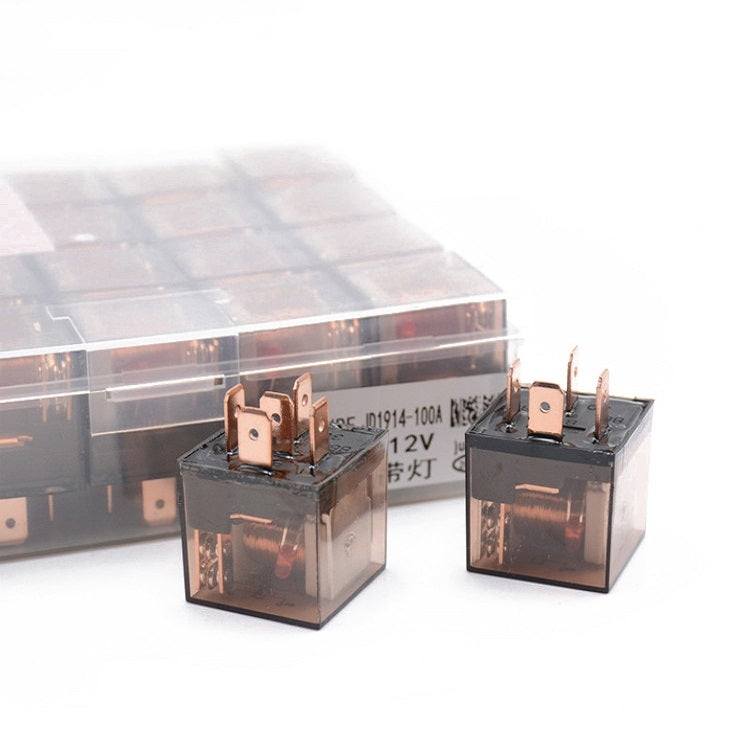5 PCS 100A Automotive Relay With Indicator Light(12V 4 Plug 100A) - Relays by PMC TechLife | Online Shopping South Africa | PMC TechLife