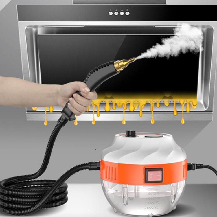 Steam Cleaner High Temperature Sterilization Cleaning Machine with 1L Water Tank 220V EU Plug(Orange) - free shipping - PMC TechLife - Order now!