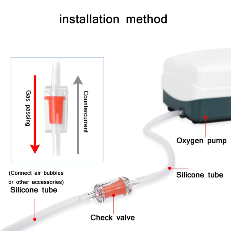 20 PCS Fish Tank Oxygen Pump Trachea Check Valve, Specification: 8mm (Red) - Air Pumps by PMC TechLife | Online Shopping South Africa | PMC TechLife | Buy Now Pay Later Mobicred