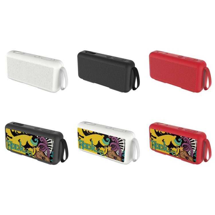 DoRealMe F0 TWS Mini Graffiti Bluetooth Speaker Support FM / TF Card(Black) - Mini Speaker by PMC TechLife | Online Shopping South Africa | PMC TechLife