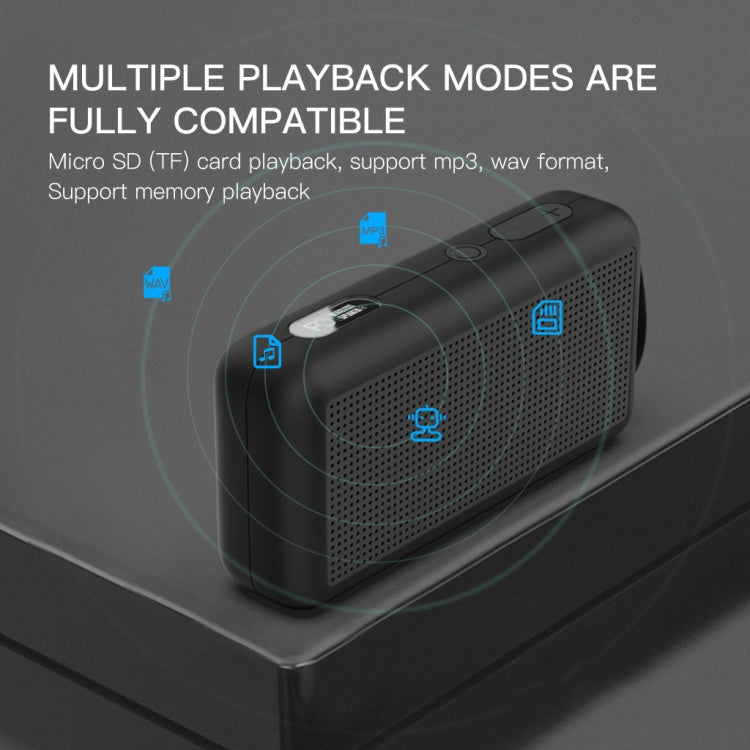 DoRealMe F0 TWS Mini Graffiti Bluetooth Speaker Support FM / TF Card(Black) - Mini Speaker by PMC TechLife | Online Shopping South Africa | PMC TechLife