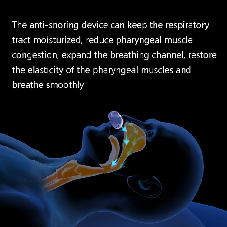 QC-002 Portable Chargeable Electric Anti-Snoring Device(Icon White) - Anti Snoring Tools by PMC TechLife | Online Shopping South Africa | PMC TechLife