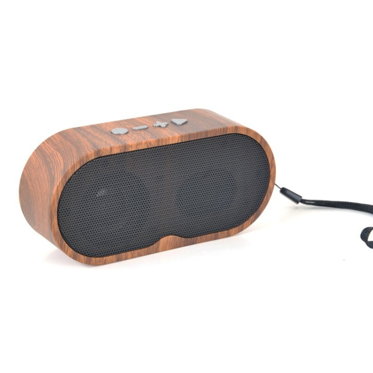 F3 Retro Wood-Grain Mini Bluetooth Speaker Support TF Card(Dark Grain) - Mini Speaker by PMC TechLife | Online Shopping South Africa | PMC TechLife