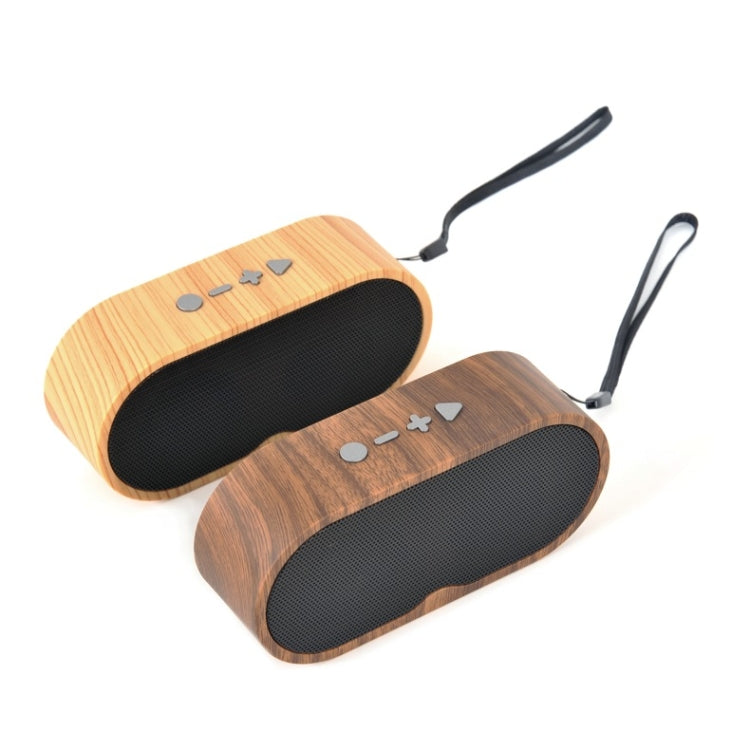 F3 Retro Wood-Grain Mini Bluetooth Speaker Support TF Card(Dark Grain) - Mini Speaker by PMC TechLife | Online Shopping South Africa | PMC TechLife