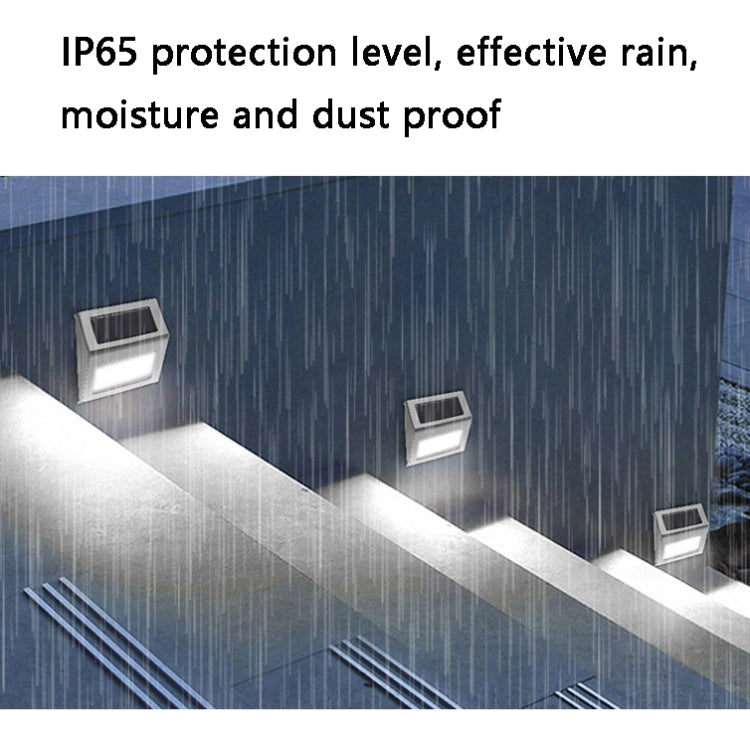 6 LED Solar Stainless Steel Stair Ladder Lamp Wall Light(Warm Light) - LED Street Light by PMC TechLife | Online Shopping South Africa | PMC TechLife