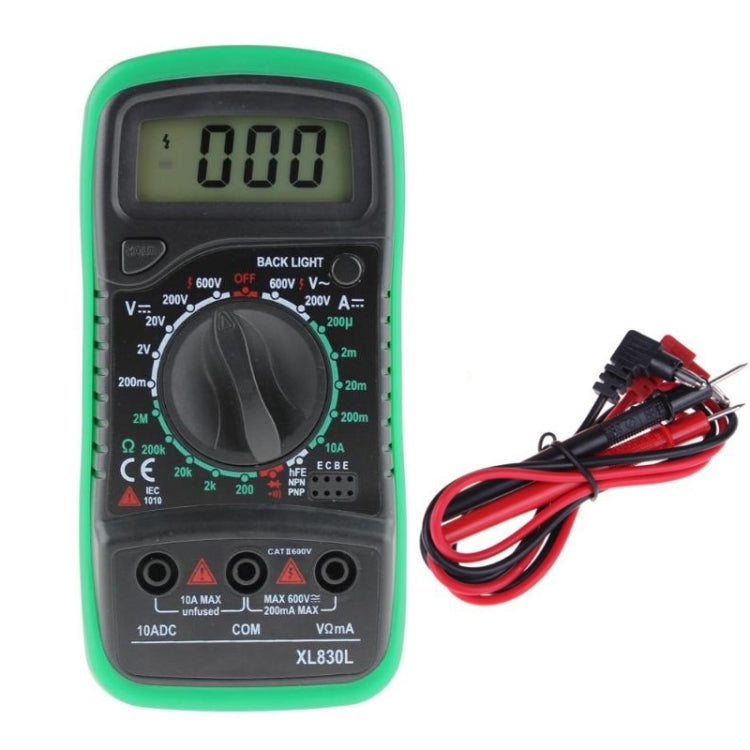ANENG XL830L Multi-Function Digital Display High-Precision Digital Multimeter, Specification: Bubble Bag Packing(Green) - free shipping - PMC TechLife - Order now!