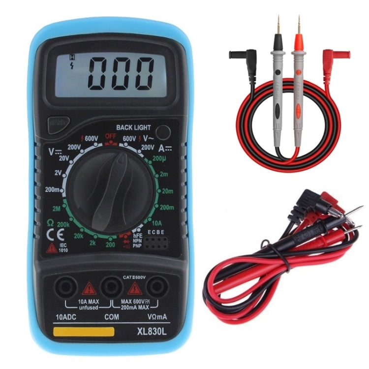 ANENG XL830L Multi-Function Digital Display High-Precision Digital Multimeter, Specification: Standard+10A Extra Tip Pen(Blue) - free shipping - PMC TechLife - Order now!
