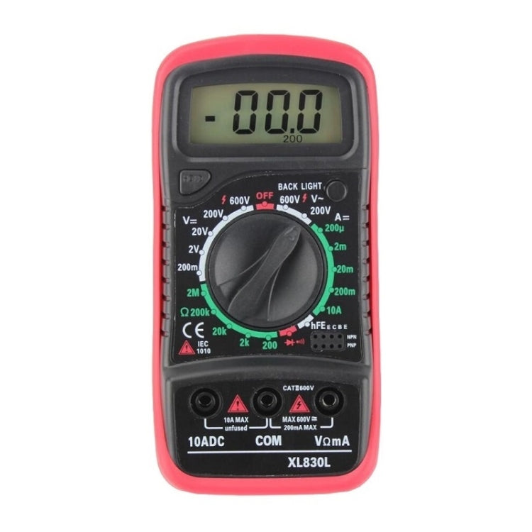 ANENG XL830L Multi-Function Digital Display High-Precision Digital Multimeter, Specification: Standard+10A Extra Tip Pen(Red) - free shipping - PMC TechLife - Order now!