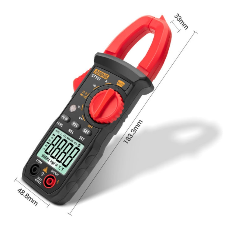 ANENG Intelligent Digital Backlit Clamp-On High-Precision Multimeter, Specification: ST183 6000-counts - Digital Multimeter by ANENG | Online Shopping South Africa | PMC TechLife | Buy Now Pay Later Mobicred