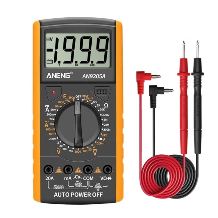 ANENG Automatic High-Precision Intelligent Digital Multimeter, Specification: AN9205A(Orange) - Digital Multimeter by ANENG | Online Shopping South Africa | PMC TechLife | Buy Now Pay Later Mobicred