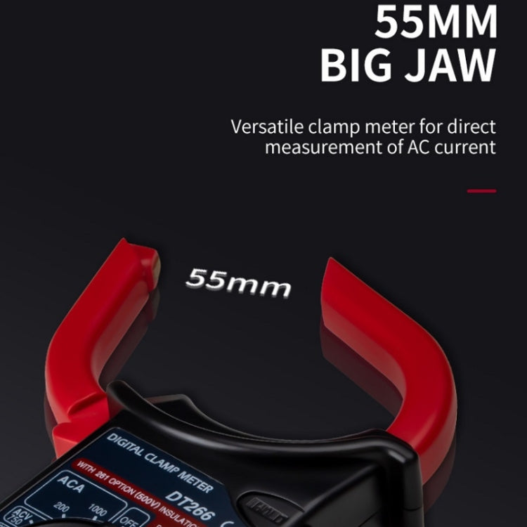 ANENG DT266  Automatic High-Precision Clamp Multimeter with Buzzer(Red) - Digital Multimeter by ANENG | Online Shopping South Africa | PMC TechLife | Buy Now Pay Later Mobicred