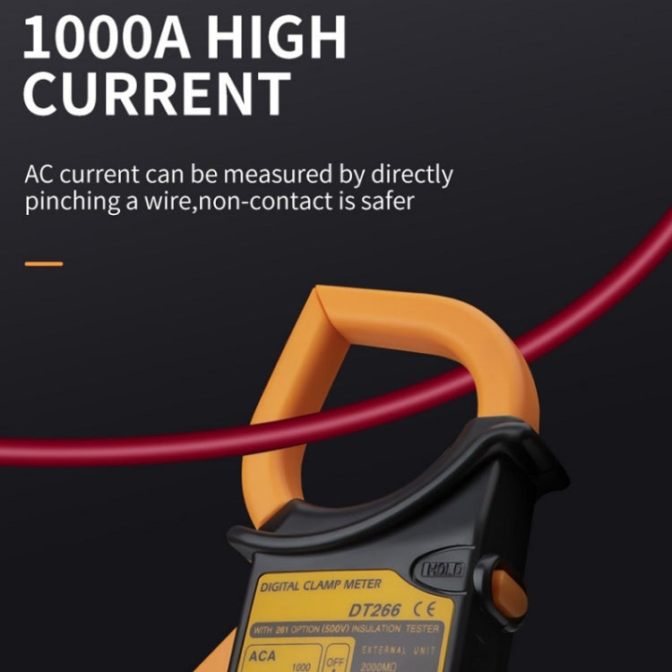 ANENG DT266  Automatic High-Precision Clamp Multimeter with Buzzer(Red) - Digital Multimeter by ANENG | Online Shopping South Africa | PMC TechLife | Buy Now Pay Later Mobicred