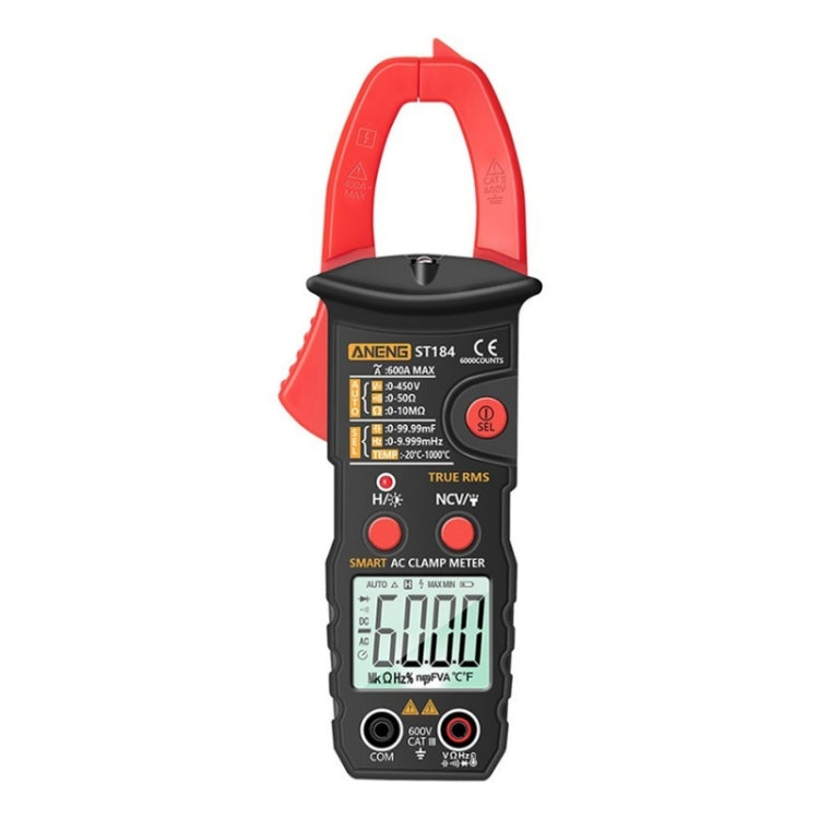 ANENG ST184 Automatically Identify Clamp-On Smart Digital Multimeter(Red) - free shipping - PMC TechLife - Order now!