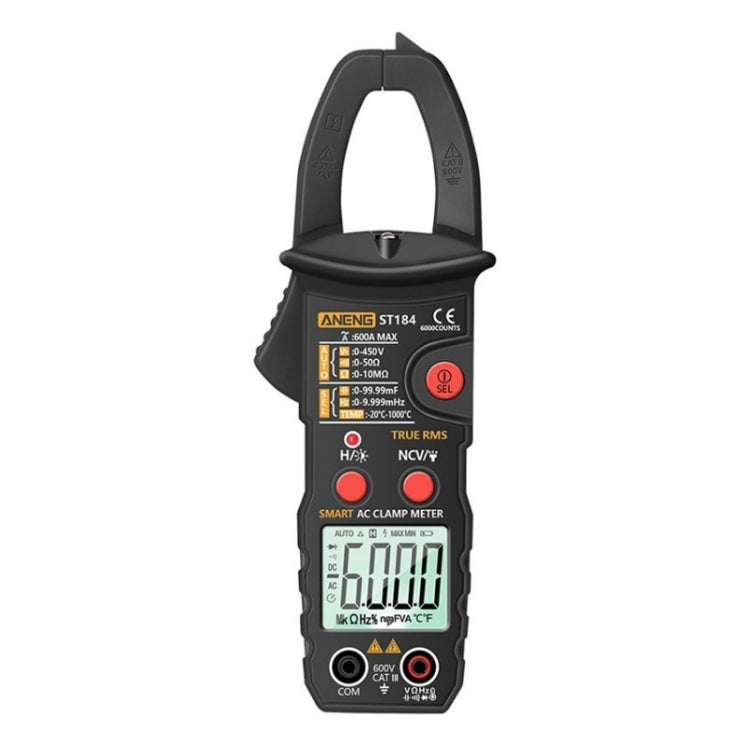 ANENG ST184 Automatically Identify Clamp-On Smart Digital Multimeter(Black) - free shipping - PMC TechLife - Order now!