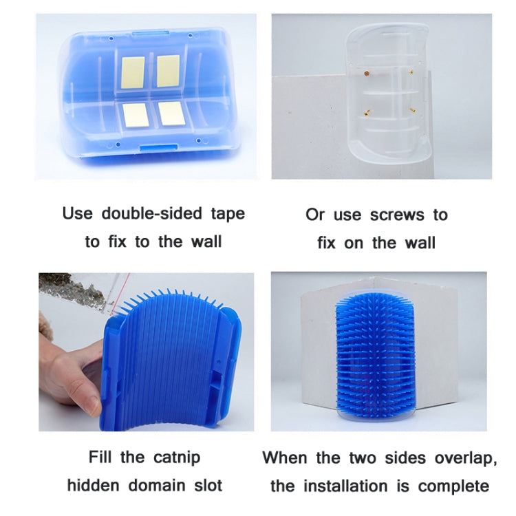 Pet Cat Corner Rub Hair Massage Brush(Green) - Grooming by PMC TechLife | Online Shopping South Africa | PMC TechLife | Buy Now Pay Later Mobicred