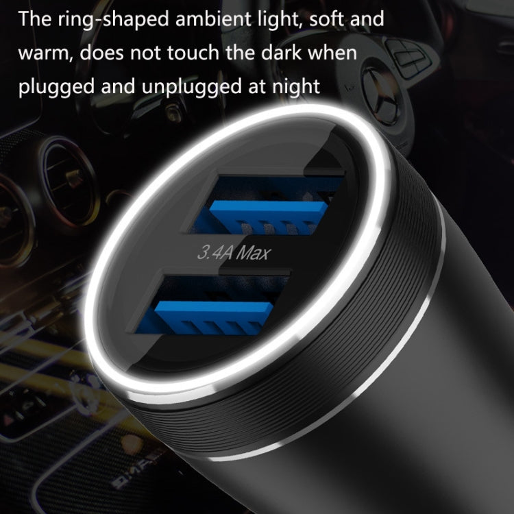 QIAKEY BK918 Dual Ports Fast Charge Car Charger - Car Charger by QIAKEY | Online Shopping South Africa | PMC TechLife | Buy Now Pay Later Mobicred