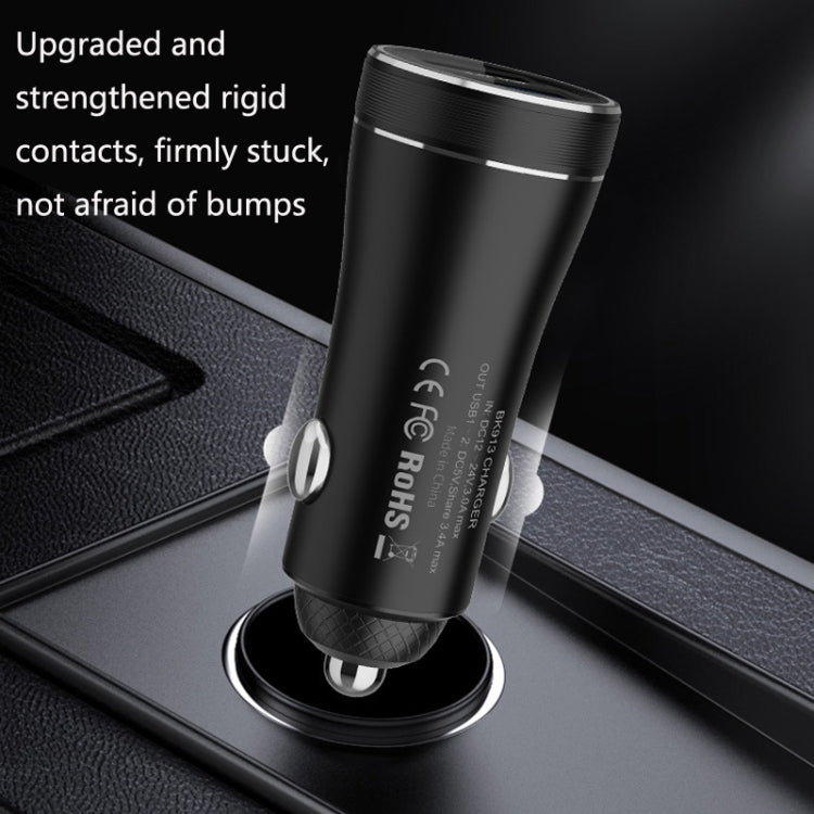 QIAKEY BK918 Dual Ports Fast Charge Car Charger - Car Charger by QIAKEY | Online Shopping South Africa | PMC TechLife | Buy Now Pay Later Mobicred