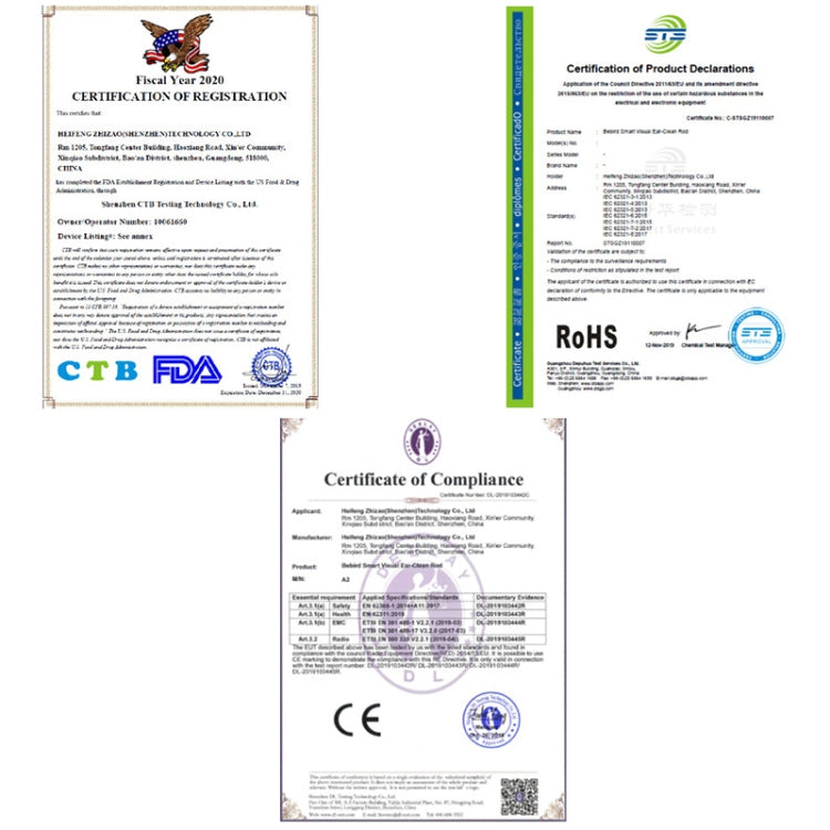 Bebird T15 Smart Visible Luminous Ear Pick Set(Dawn White) - free shipping - PMC TechLife - Order now!