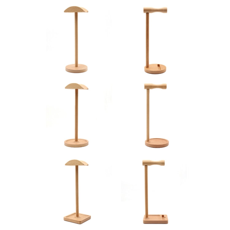 AM-EJZJ001 Desktop Solid Wood Headset Display Stand, Style: C - Anti-lost & Holder by PMC TechLife | Online Shopping South Africa | PMC TechLife | Buy Now Pay Later Mobicred