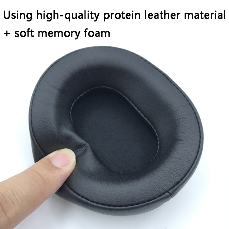 2 PCS Headset Protein Leather Earmuffs for Audio-Technica  ATH-WS660BT(Black) - Earmuff & Pad by PMC TechLife | Online Shopping South Africa | PMC TechLife