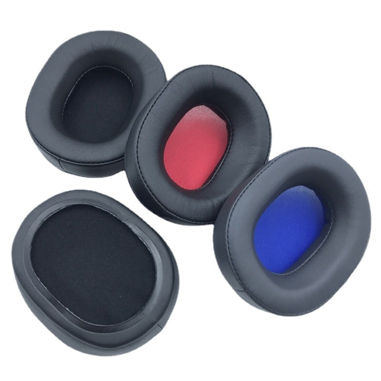 2 PCS Headset Protein Leather Earmuffs for Audio-Technica  ATH-WS660BT(Black+Red) - Earmuff & Pad by PMC TechLife | Online Shopping South Africa | PMC TechLife