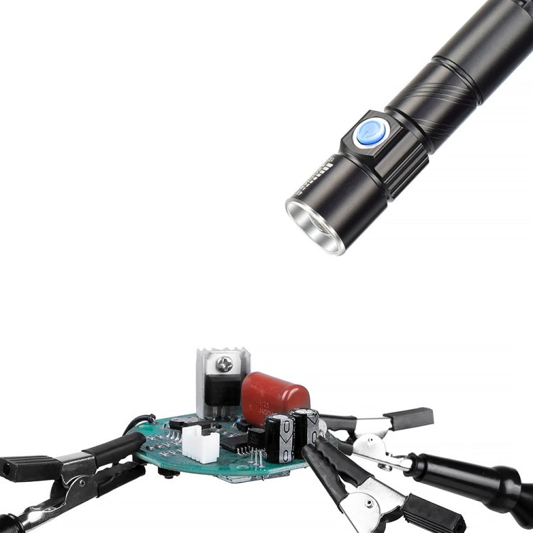 Six-Jaw Aluminum Alloy Soldering Station Repair Workbench(N-SS6LM-BK9 Black) - Repair Platform by PMC TechLife | Online Shopping South Africa | PMC TechLife