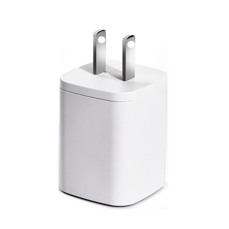 CYKE USB60 20W Mini PD Type-C Port Fast Charger With Type-C To 8 Pin Cable, US Plug(White Set) - free shipping - PMC TechLife - Order now!