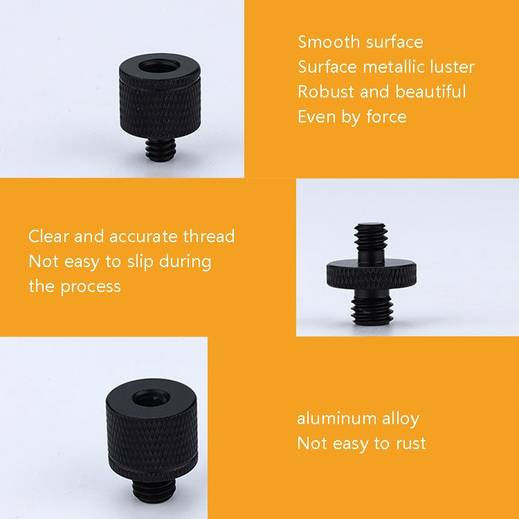 4 PCS Screw Adapter A27 1/4 Male to M8 Male Screw -  by PMC TechLife | Online Shopping South Africa | PMC TechLife