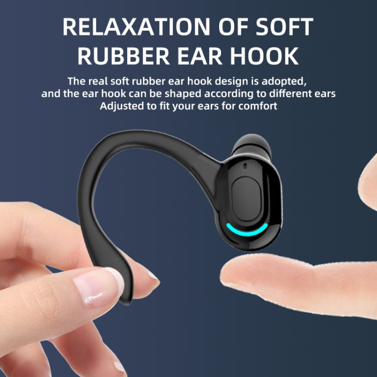 F8 Bluetooth 5.1 Ear-Mounted Stereo Wireless Sports Earphone(Black+Green) - Bluetooth Earphone by PMC TechLife | Online Shopping South Africa | PMC TechLife