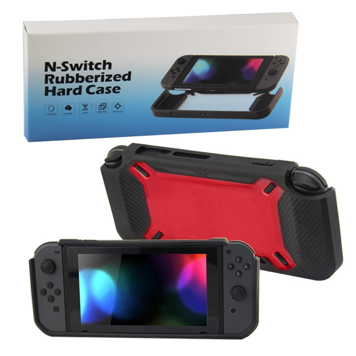 Scratch-Resistant Back Cover For Nintendo Switch(Black + Red) - Cases by PMC TechLife | Online Shopping South Africa | PMC TechLife
