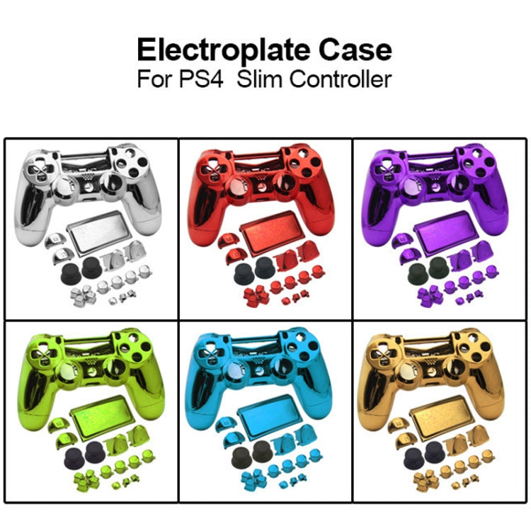 Electroplated Protective Case For PS4 Slim(Silver) - Cases by PMC TechLife | Online Shopping South Africa | PMC TechLife