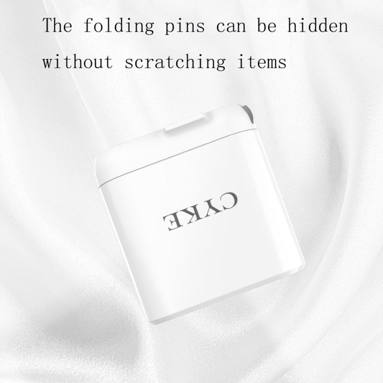 CYKE Smart Digital Display 3-Ports USB Travel Charger(US Plug-White) - USB Charger by CYKE | Online Shopping South Africa | PMC TechLife | Buy Now Pay Later Mobicred