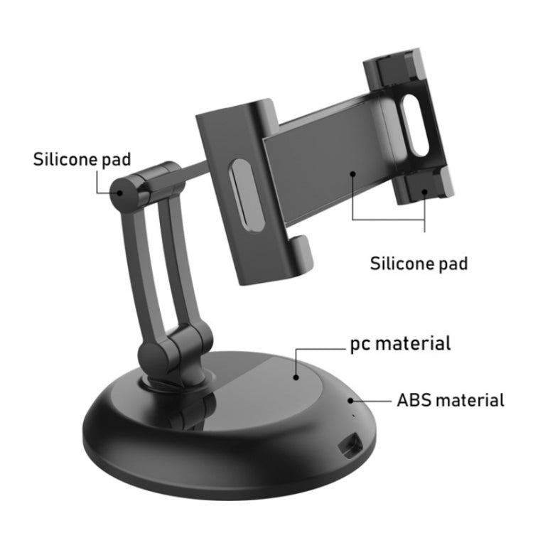PB-45S Desktop Foldable Stand, For 5-12.9 Inch Mobile Phone/Tablet(Silver) - Desktop Holder by PMC TechLife | Online Shopping South Africa | PMC TechLife