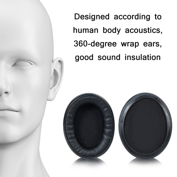 1 Pair Sponge Headphone Covers For Audio-Technica ATH-AR5BT / AR5iS(Black+Blue) - Earmuff & Pad by PMC TechLife | Online Shopping South Africa | PMC TechLife