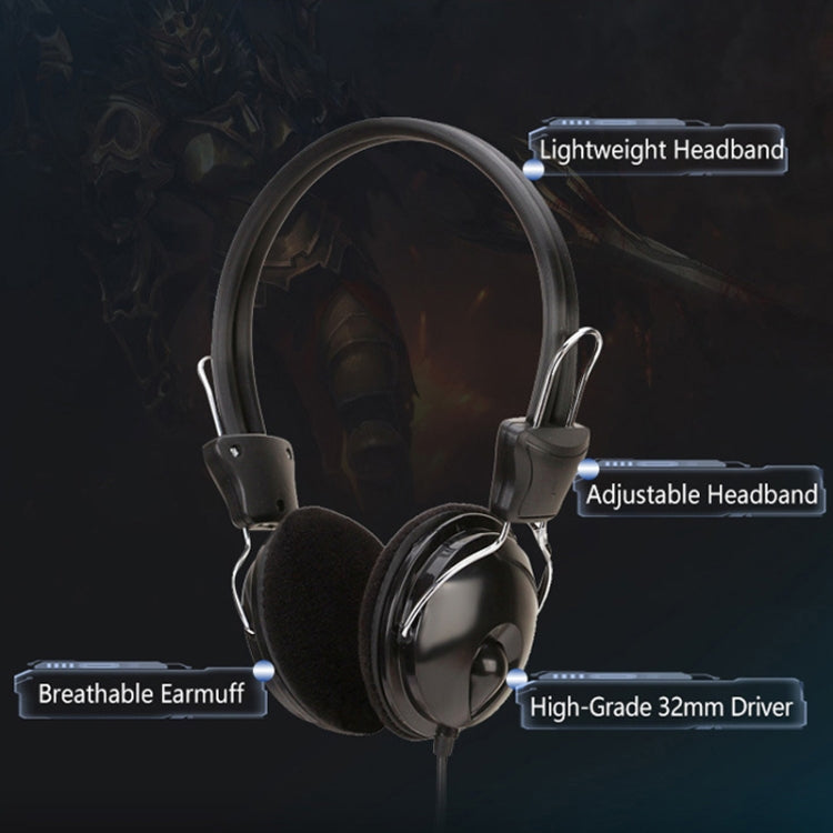 Soyto SY808MV Online Class Office Computer Headset, Cable Length: 1.6m, Color: Black 3.5mm - free shipping - PMC TechLife - Order now!