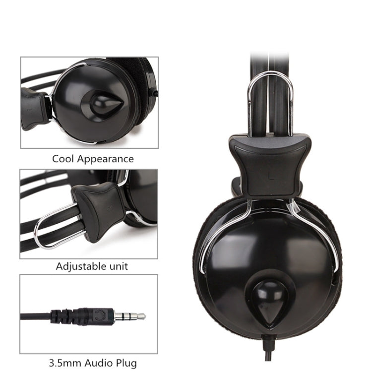 Soyto SY808MV Online Class Office Computer Headset, Cable Length: 1.6m, Color: Black 6.5mm - free shipping - PMC TechLife - Order now!