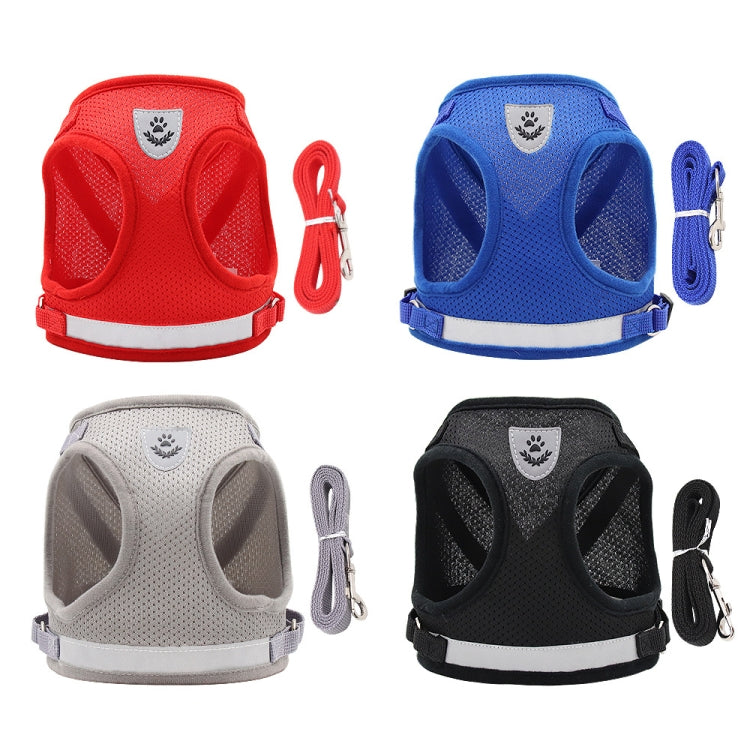 BL-844 Pet Chest Straps Reflective Breathable Dog Rope, Size: L(Silver Gray) - Leashes by PMC TechLife | Online Shopping South Africa | PMC TechLife