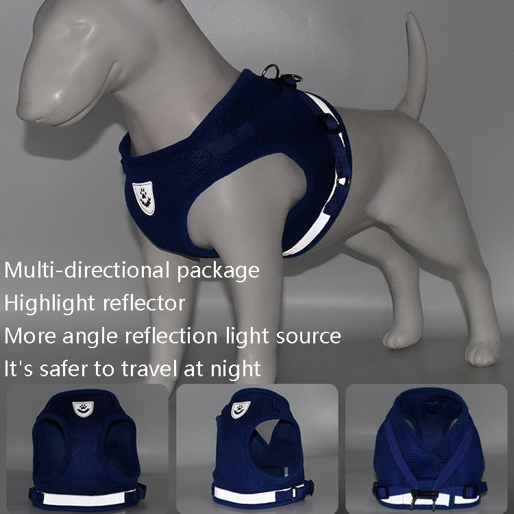 BL-844 Pet Chest Straps Reflective Breathable Dog Rope, Size: XL(Silver Gray) - Leashes by PMC TechLife | Online Shopping South Africa | PMC TechLife